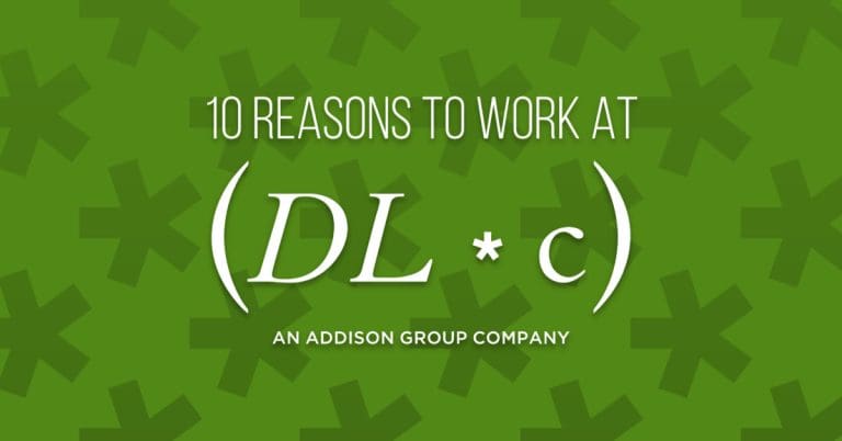 10 reasons to work at DLC graphic