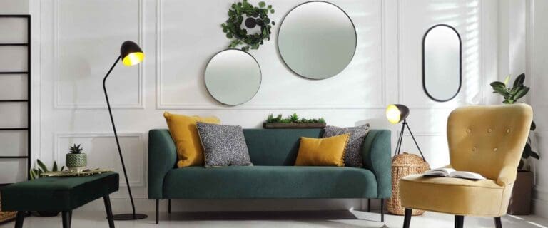 Living room with furniture